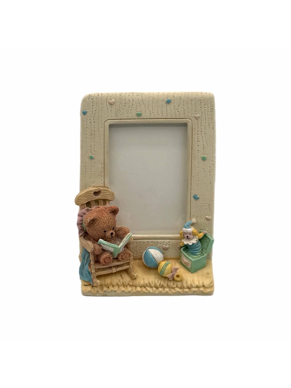 Vintage Burnes 3D Nursery Tabletop Resin Picture Frame